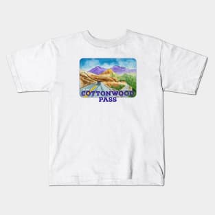 Cottonwood Pass, Colorado Kids T-Shirt